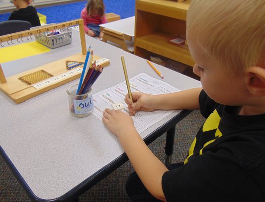 Montessori math work.... some of the most compelling.