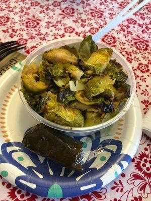 Roasted Brussel sprouts -- delicious!!