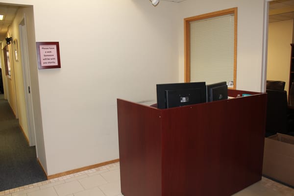 Receptionist area