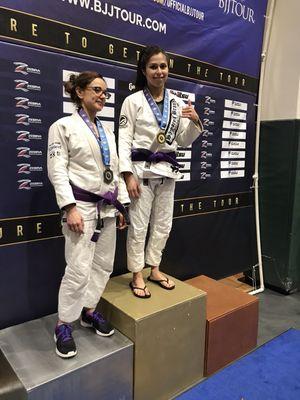 Maira Mendez from Esposito Jiu Jitsu wins Gold at BJJ Tour in Orlando Fl.