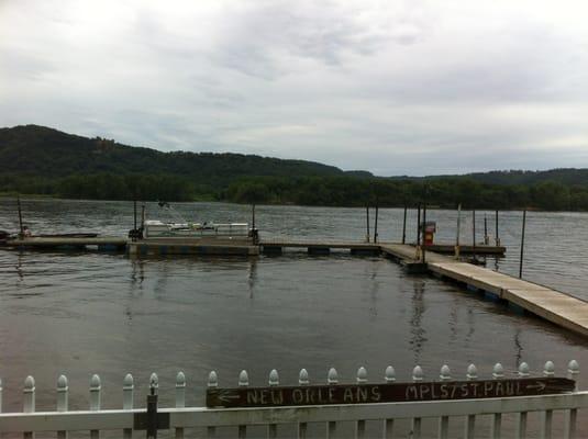 View from patio. Plenty of boat docking.