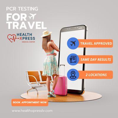 Health XPress offers Covid PCR Testing for just $160. Results are available in 36-48 hours.