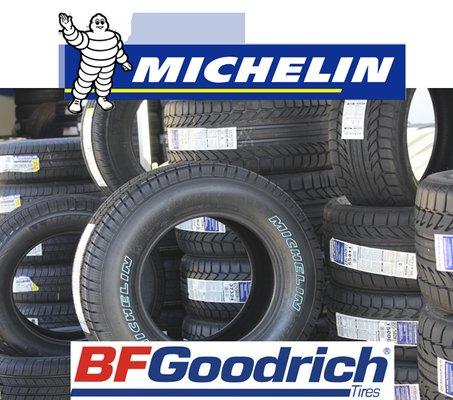 We carry one of largest inventories of Michelin and BF Goodrich tires