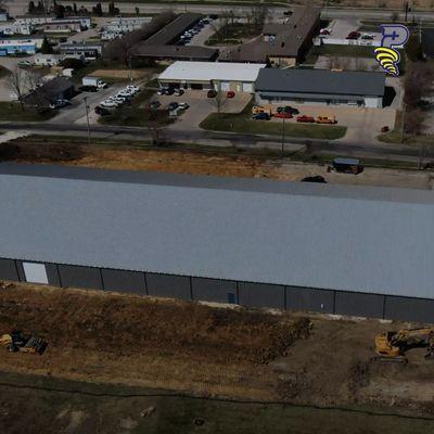 Rebuild of large warehouse in Cedar Rapids, Iowa contracted by Premier Plus.