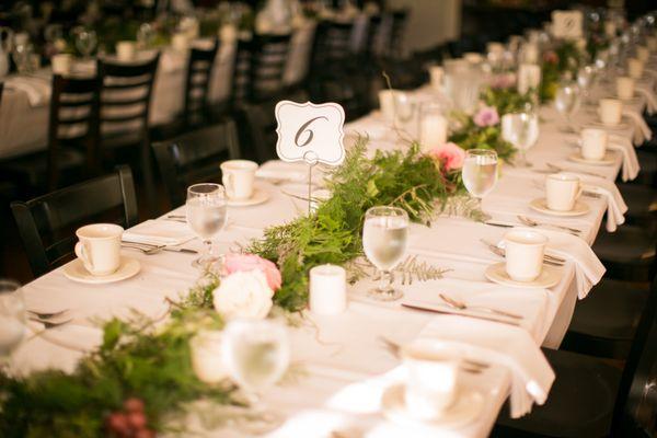 Table runner, reception