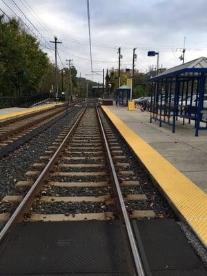 Light Rail platform.