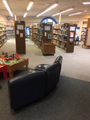 View of children area books