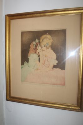 This water color was a gift too my Grandmother from a family in Spring Lake that she was a domestic helper for, they passed away late 60's ,