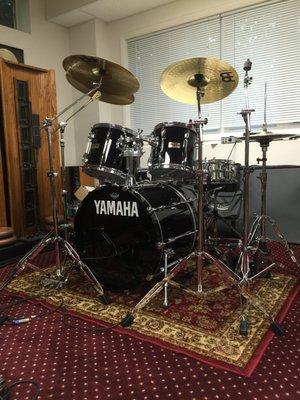 1988 Yamaha Recording Custom studio drum set.