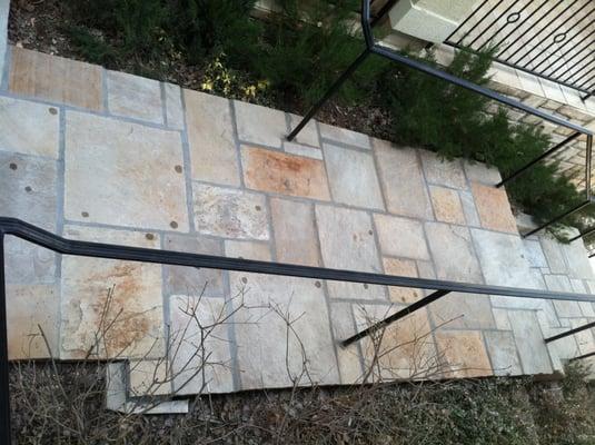 Buff Sandstone Walkway