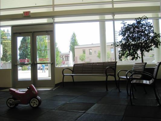 Outdoors In - Park in the Plaza. Hillsboro, Oregon.  Not the greatest photos, trying not to photograph children!