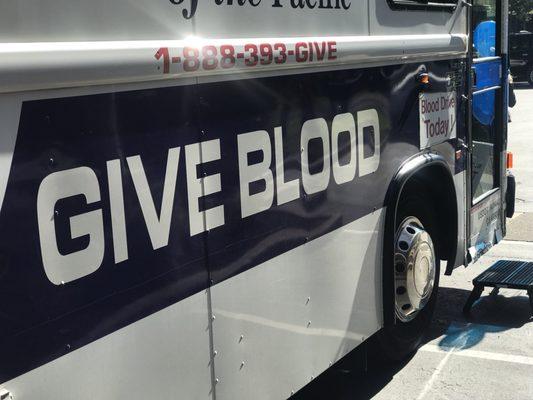 Mobile blood drive at Lawyers Title Danville with Blood Centers of the Pacific