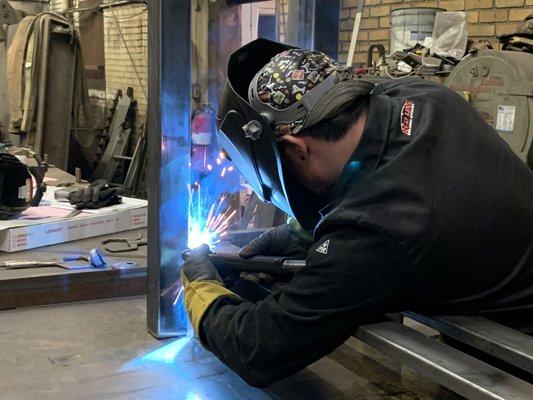 Certified welding for part assembly needs.