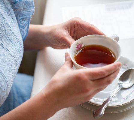 Large assortment of flavored loose leaf teas