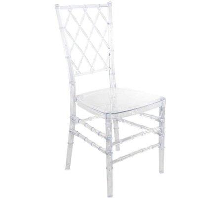 Clear charvari chair for every rental