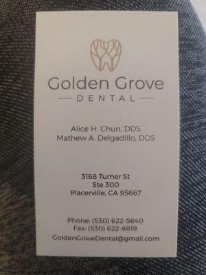 Golden Grove Dental Placerville