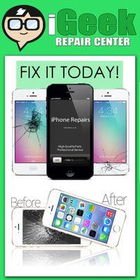 Get your Device fixed today, quit walking around with a broken phone!