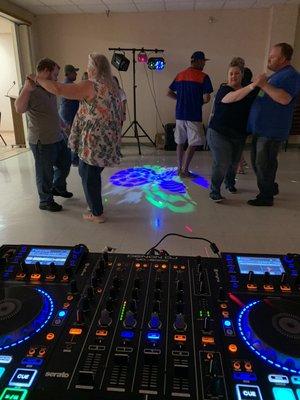 Having a blast at Elks Lodge with DJ ScottyScott