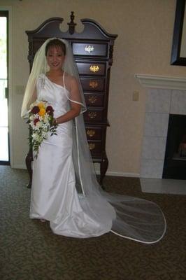 Abby on her wedding day..........