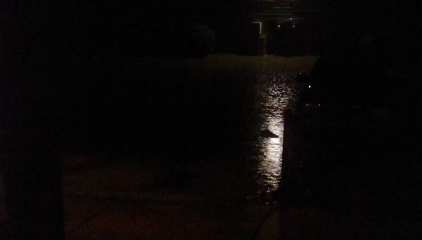 This apartment complex flood like crazy look like lake