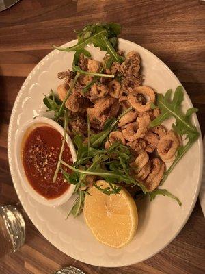 Calamari appetizer