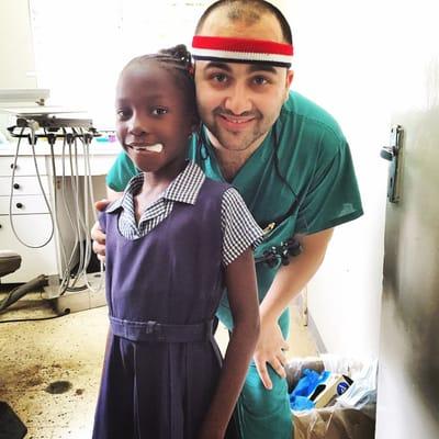 Dr Jahan Monirian volunteering with JAAC in Jamaica