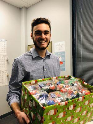 Matthew Fleming is one of our fun Interns that he'll us with Marketing and also party event preparation!