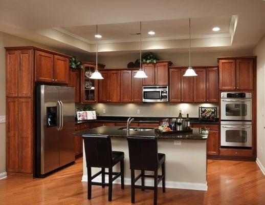 Kitchens with abundant storage and counter space!