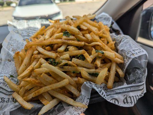 Garlic Cilantro Fries, Large