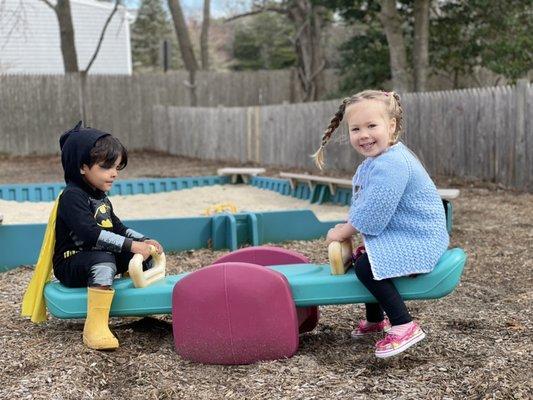 4 separate playgrounds for different ages, numerous gardens and flower beds would be a great compliment to our Montessori program