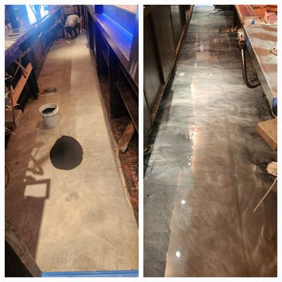 Epoxy floor installation