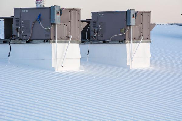 Air conditioning units get special care to avoid future leaks.