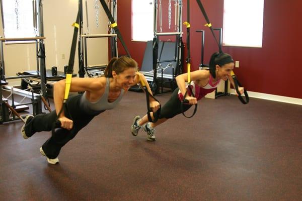 TRX suspension training. Get fit fast.. fun high energy classes.