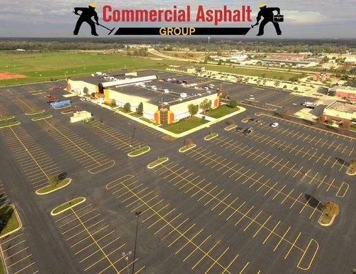 Complimentary aerial photos of large scale projects