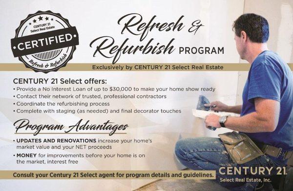 If you are a homeowner considering to sell your property in need of a 'facelift', take advantage of our new seller assistance program!