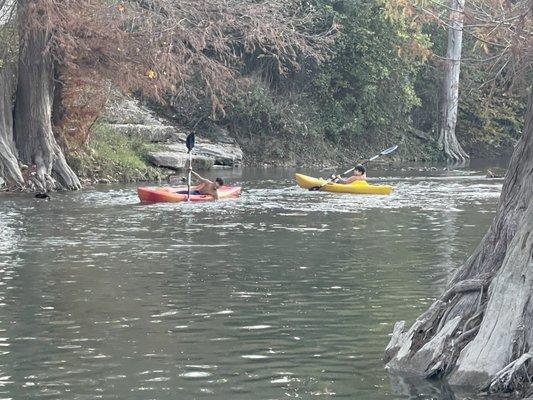 I kayaking out here is awesome very large white river