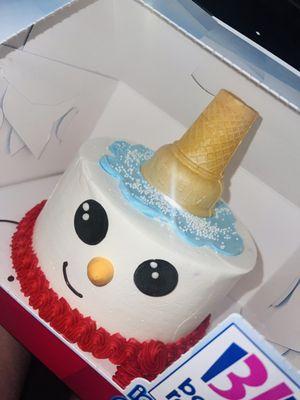 Their snowman icecream cake is as cute as the photo online! I'm happy with my purchase and so is my little girl thank you!