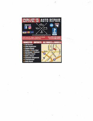 Dave's Auto Repair Complete Auto Repair