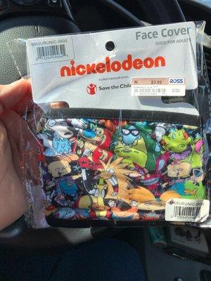 Nickelodeon characters face mask