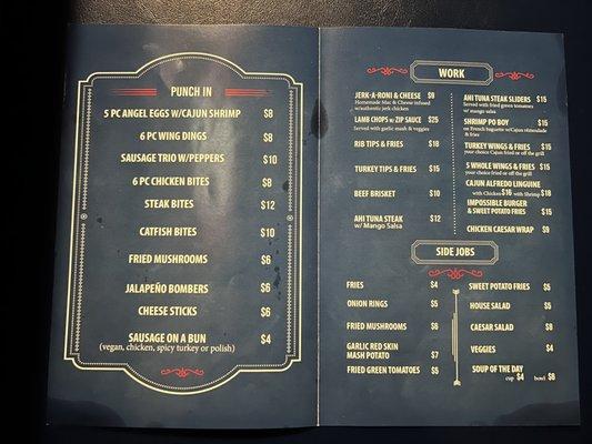 Menu (inside)