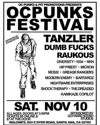 A flyer for our local Punk festival