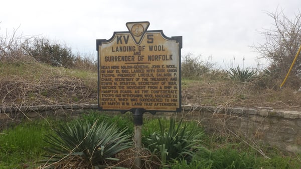 Landing of Wool Historical Marker in Norfolk