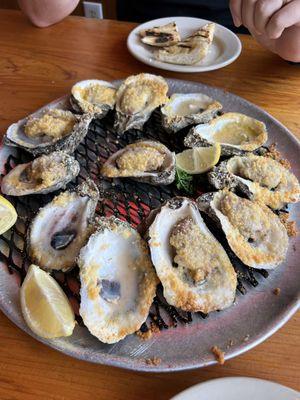 Chargrilled oysters