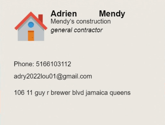 Mendy's Construction