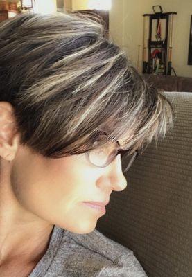 Love the short cut and highlights! Thanks, Irma!