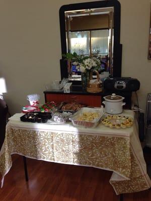 Christmas goodies table!