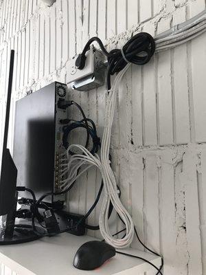 CCTV Install with wall mounted NVR