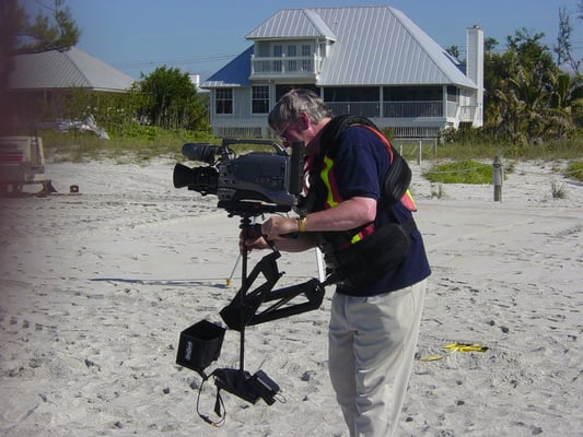 Shooting on the beach