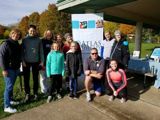 Atlas Therapy staff participating in Centre County's "Move your feeties for diabetes" 5k.