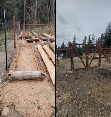 Custom Cedar flower Log beds followed with custom deer fence.
Schedule now:
360-661-9985